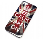 KEEP CALM AND CARRY ON UK FLAG Classic Hard cover case for Apple iphone 5