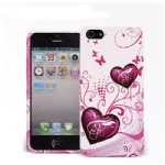 iphone heart print gel case
