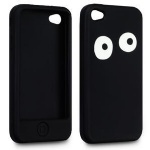 iphone big EYES LASERED SILICONE SKIN