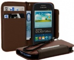 Wallet leather case for Samsung MINI S3 I8190