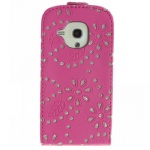 Bling diamand flip leather case for mini s3