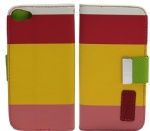 Hybrid Leather Wallet Flip Pouch Case Stand Cover For Apple iPhone 5 5G